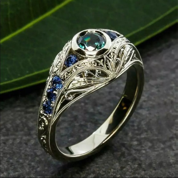 Jewelry - New Women’s 925 Silver Sapphire Ring